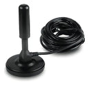 Antena digital de TV interna 360° VHF/UHF com cabo de 4,3 metros